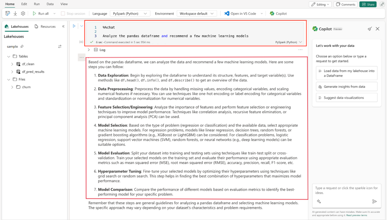 Unlocking Ai Capabilities With Copilot In Microsoft Fabric Notebooks
